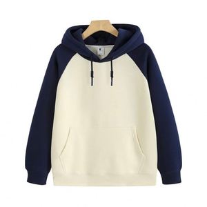 Sudadera con capucha gruesa de contraste de color al por mayor, forro polar Silver Fox, ropa urbana premium, sudaderas con capucha personalizadas para hombre - Product Image 2