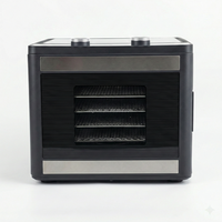 Digitale elektrische voedseldroger met programmeerbare timer, 6 trays, nauwkeurige temperatuurregeling (LCD-scherm), 400W, voor huishoudelijk gebruik