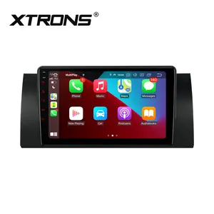 XTRONS 9 pouces Audio de voiture pour BMW X5 E53 Android 12 Qualcomm 665 8Core 6 + 128 avec Carplay 4G LTE Navigation de voiture et GPS