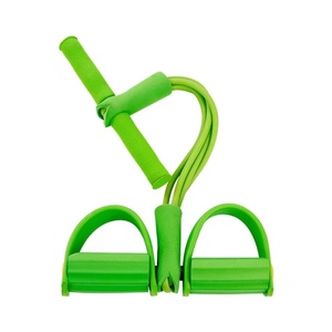 Corda per trazioni elastica multifunzionale a 4 tubi pedale in lattice esercitatore yoga resistenza alle gambe sit Up band - Product Image 5