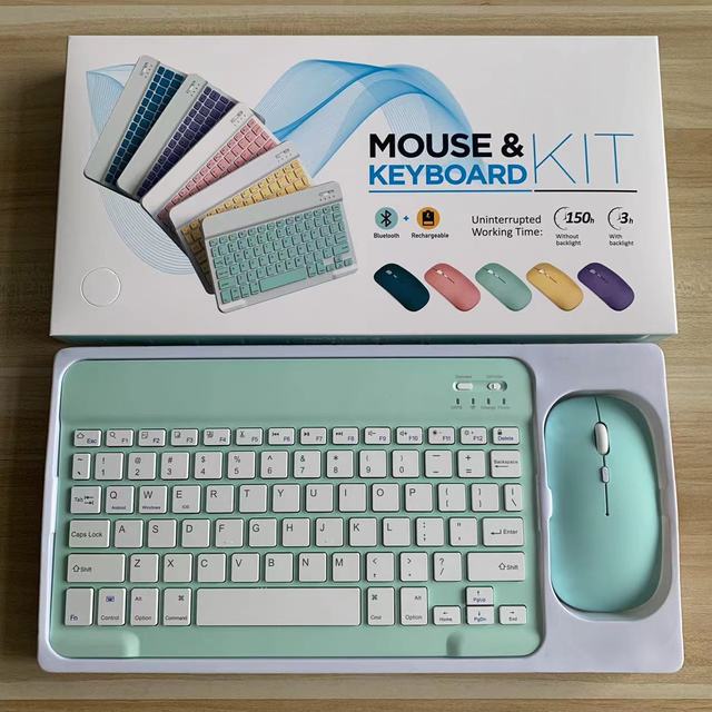 OEM Wireless Rechargeable Mini Keyboard and Mouse Kit for Computer Mobile Tablet Laptop Keyboard and Mouse Kit