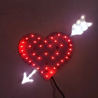 Barre lumineuse à 54led RGB cœur d'amour pour voiture, livraison gratuite, éclairage automobile