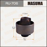 RU-706 MASUMA Silentbloc en caoutchouc pour automobile, composants de châssis en caoutchouc et stabilité améliorée