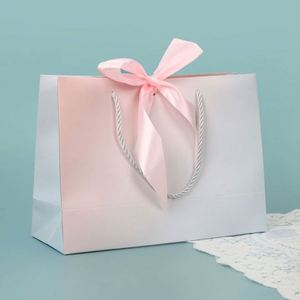ถุงกระดาษคุณภาพสูง LILA พรีเมียม พร้อมหูหิ้วริบบิ้น บรรจุภัณฑ์กระดาษสวยหรูสำหรับใส่สินค้า - Product Image 3