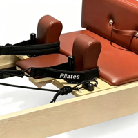 Mesin Pilates Reformer Kapasitas Beban Berat, Reformer Pilates Klasik dengan Kotak, Reformer Pilates Kayu Maple