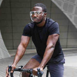Protector Facial Transparente de Protección Completa para Ciclismo, Anti-UV, Máscara Deportiva para Hombre, Material de PC, para Todas las Estaciones - Product Image 1