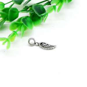 Pendentif en forme d'ailes en acier inoxydable Yunnique pour bracelet, accessoire de bijoux unisexe, fabriqué à Guangzhou - Product Image 4