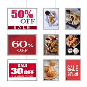 A4 <b>Led</b> Light Box Square Shape Acrylic Hanging Advertising Real Estate Magnetic Frame Acrylic Panel Backlit <b>Led</b> Light Box - Product Image 2