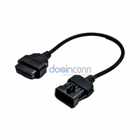 Cable Adaptador de Diagnóstico OBD1 de 10 Pines a OBD2 de 16 Pines para Opel