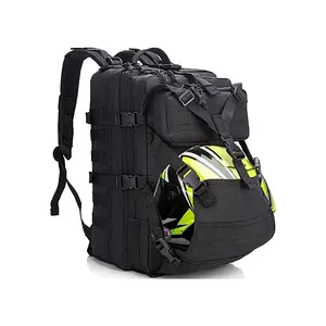 Custom high quality Motorcycle Helmet Backpack Bag for Men with Hard Hat Carrier/Storage Riding Backpack