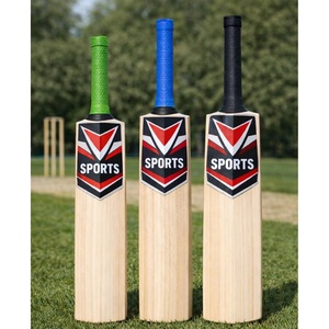 Batte de cricket en saule du Cachemire personnalisée OEM pour jeunes, légère et équilibrée, en bois, pour entraînement et matchs, pour exportateurs - Product Image 1