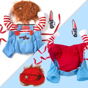 Costume <span class=keywords><strong>de</strong></span> <span class=keywords><strong>chien</strong></span> amusant pour Halloween, cosplay pour Shiba Inu, <span class=keywords><strong>Teckel</strong></span>, Bouledogue, petites et grandes races (Moyen), bleu, toutes saisons - Product Image 2