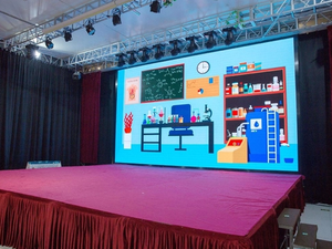 LED <b>Display</b> Screen Indoor Stage Use Light Blue <b>Wall</b> Mount Education Application P1 P1.25 P1.53 P1.86 P2.5 SMD - Product Image 1