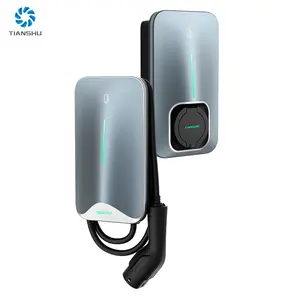 Tianshu 22kw Elektrische Auto Wall Box Ev Autolader Station Met Type 2 Oplaad Connector Smart Home Oplaad Socket