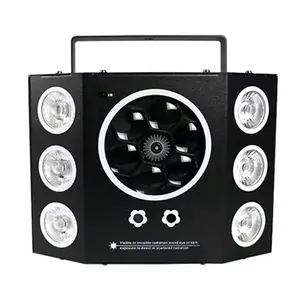 5合1蜂眼光束效果灯RGB激光频闪灯，带遥控器，适用于夜总会酒吧和舞池