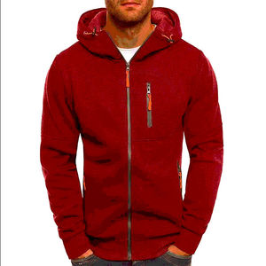 Sudadera con Capucha Personalizada con Logotipo para Hombre, Estilo Urbano, Tejido de Punto, 100% Algodón, Antiencogimiento, Cierre de Cremallera, Logotipo Frontal Estampado, Manga Corta - Product Image 4