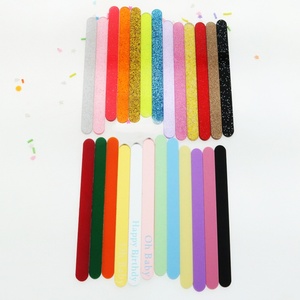 High Quality Wholesale <b>Acrylic</b> Ice Cream Cake Tools <b>Acrylic</b> <b>Mirror</b> Ice Cream Sticks - Product Image 5