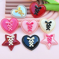 Accessoires de décoration pour coques de téléphone : Breloques Cœur Rose DIY pour Coques de Téléphone et Pinces à Cheveux