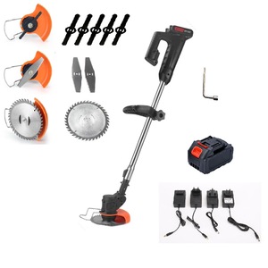 เครื่องตัดหญ้าไร้สาย แบตเตอรี่แบบชาร์จได้ 20V ใบมีดสแตนเลส แบบแกว่งตัดโลหะ สำหรับควบคุมวัชพืชในสวน - Product Image 2