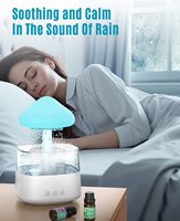 Nouvel arrivage d'humidificateur de nuage de pluie diffuseur d'air d'huiles essentielles d'aromathérapie goutte à goutte 450ml humidificateur de champignon 7 couleurs