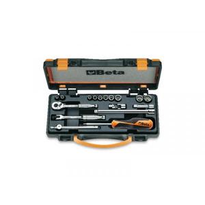 BETA - 009000982 Set avec 10 douilles bi-hexagonales et 7 accessoires pour la maintenance aéronautique RATCHET AND SOCKET SETS - Product Image 1