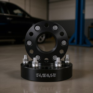 สเปเซอร์ล้อ 1.5 นิ้ว 6x139.7 มม. สีดำ อลูมิเนียมอัลลอยด์ อะแดปเตอร์ล้อ 6 รู สำหรับล้อขนาด 16-20 นิ้ว - Product Image 2