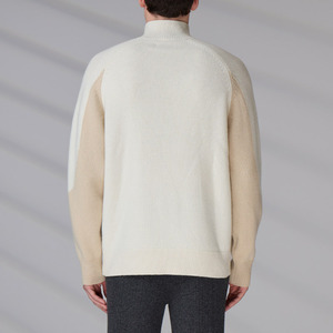 Pull tricoté décontracté pour homme avec logo personnalisé, col zippé, idéal pour le football et le basketball en hiver - Product Image 6