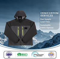 Veste de pluie imperméable pour homme, à coutures scellées, en softshell, avec fermeture éclair et motif imprimé, pour les voyages, la randonnée et l'alpinisme