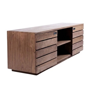 Modern Teak Wood <b>TV</b> Table <b>TV</b> Console Minimalist <b>TV</b> <b>Stand</b> <b>TV</b> Cabinet Finished in Natural Wood for Living Room Home Furniture - Product Image 3
