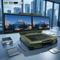 Ordinateur portable robuste et durable à double écran de 17,3 pouces avec un nouveau processeur Core I5 I7 adapté aux applications multi-scénarios