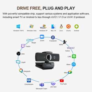 USB 网络摄像头 H500 4K 30fps 自动对焦，内置 CMOS 传感器麦克风，适用于笔记本电脑 - Product Image 4