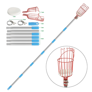Winslow & Ross果樹園ハンドフルーツピッカーポール、フィルターバスケット伸縮ハンドルフルーツマンゴーピッカーツール付き - Product Image 1