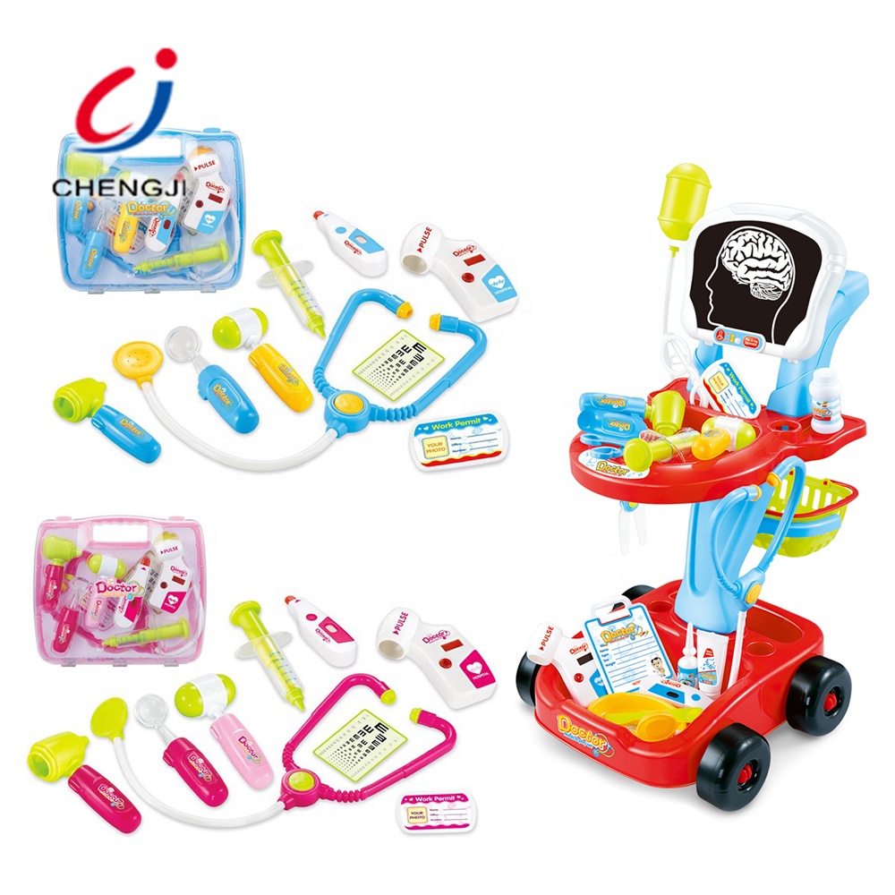 Экологичный детский Дошкольный медицинский комплект, игрушки, тележка, врач-ролевой комплект с подсветкой