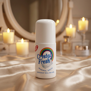 CRYSTAL FRESH Desodorante Antitranspirante Líquido Mineral en Roll-On de 60 ml RN-P060 Certificado ISO9001 ISO22716 OTOP Unisex - Product Image 1
