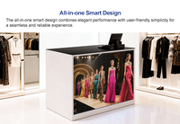Affichage numérique LED P1.25/P1.56/P1.86/P2.5, comptoir LED mobile, écran LED d'intérieur, utilisation en salle d'exposition, magasin de détail