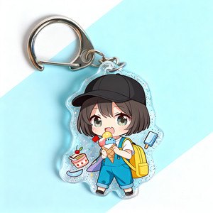 Melodia con Logo eco-friendly portachiavi acrilico Anime acrilico portachiavi personalizzato fabbrica trasparente stampa di plastica portachiavi - Product Image 1