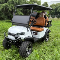 Carrito de Golf con Certificación CE, Porta Bolsas de Golf, 4 Asientos, Batería de Litio de 72V, Motor AC para Campos de Golf