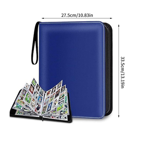 Kaplo – <span class=keywords><strong>Album</strong></span> de collection de <span class=keywords><strong>cartes</strong></span> à collectionner et professionnelles en PU couleur unie, avec logo personnalisé, capacité 400-900 <span class=keywords><strong>cartes</strong></span>, <span class=keywords><strong>pour</strong></span> <span class=keywords><strong>cartes</strong></span> <span class=keywords><strong>Pokémon</strong></span> et TCG - Product Image 3