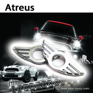 1 unidad de pegatinas de emblema de ala para el pino de bloqueo de puerta, accesorios para coche, para Mini Cooper Countryman R56 R50 R53 F56 F55 R60 R57 - Product Image 3