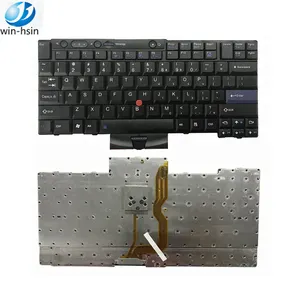 Teclado de notebook para computador, teclado preto para intel lenovo thinkpad t410 t510 t520 w520 w510 x220 teclado portátil