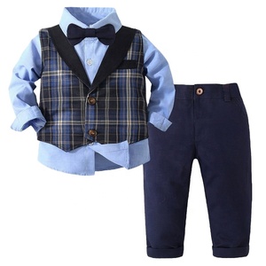 Bộ quần áo bé trai 2 món thời trang thu đông LEMRIURE bán buôn xuất xưởng, chất liệu Spandex/<span class=keywords><strong>Cotton</strong></span> - Product Image 1