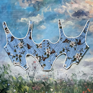 Ceinture à nouer à la taille avec imprimé papillon et fleur unique, bretelles réglables pour un style romantique - Product Image 6