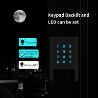 Système de contrôle d'accès RFID autonome 12-28V AC/DC 125KHz avec vision nocturne, bouton-clé métallique et clavier métallique extérieur