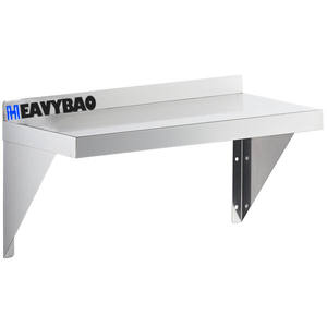 ชั้นวางของติดผนังสแตนเลส Heavybao สำหรับร้านอาหารเชิงพาณิชย์ ชั้นวางลอยติดผนังสำหรับอุปกรณ์จัดเลี้ยง - Product Image 1