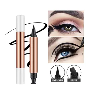 Cosmetic Winged Start Love Stamp Eyeliner Double Head Waterproof Liquid Seal Eyeliner makeup