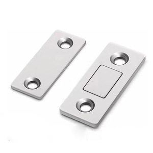 Stainless Steel No Drill Concealed Cabinet Door Magnetic Catch Ultra Thin Strong Magnet Wall Mount Wardrobe <b>Hardware</b> - Product Image 2