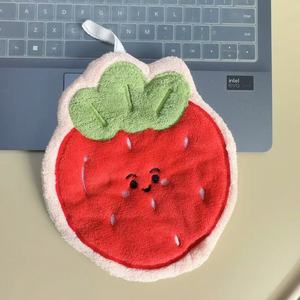 Nuove Tendenze: Asciugamano in Ciniglia a Forma di Fragola, <span class=keywords><strong>Divertente</strong></span> Asciugamano per Bambini, Asciugamani in Microfibra con Motivi per Cucina e Bagno - Product Image 3