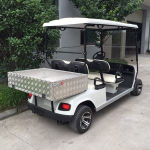 Chariot de Golf utilitaire électrique motorisé 2 places avec longue boîte de chargement - Product Image 2