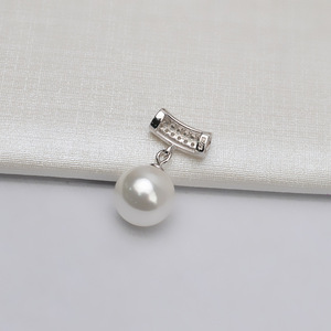 Pendentif polyvalent en argent S925, accessoire personnalisable DIY, support vide, design simple à suspendre pour composants de bijoux - Product Image 2