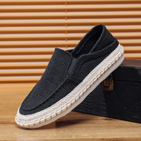 Chaussures plates décontractées d'été en toile de haute qualité, respirantes et confortables, avec logo personnalisé, en stock et à prix abordable
